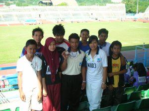 Kontingen Olahraga SMK pulau Gaya semasa Kejohanan MSSM Daerah Kota Kinabalu.